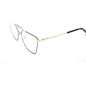 In Stock 2021 Polarized Carbon Fiber Aviation Large Metal Square Women Gold Big Clip Stainless Steel Sunglass