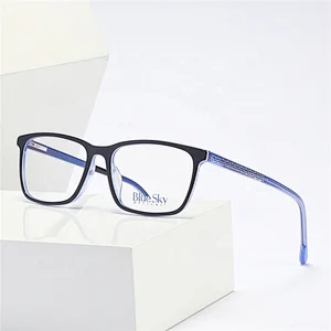 Wholesale custom fashionable square designer blue light blocking optical acetate glasses frame