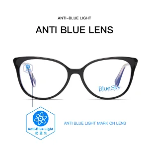 In Stock Bluelight Blocking Glass Frame Optical Eyewear Man Wholesale Lens Colorful Fashion 2021 Big Acetate Eyeglass