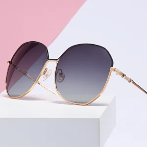 New arrival big metal sun glasses eyewear fashion polarized sunglasses