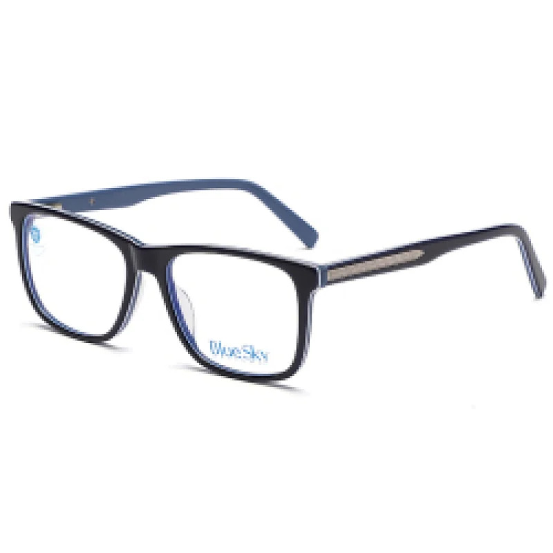 Popular Design Hot Selling Summer Newest In Wholesale Eyeglass Adult Blue Light Glass Acetate With Metal Temple Eyewear