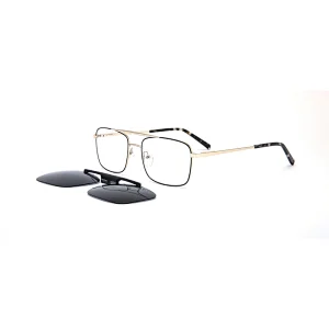 Fashion Polarized Metal Frame Luxury Bar Clip Stainless Steel Sunglass