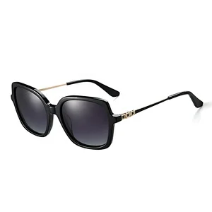 Fashion hot sales square polarized acetate TAC sunglasses for women