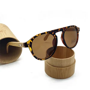 2020 Classic Round PC Frame Cheap Wholesale Simple Fashion Sunglasses Customized Bamboo Sunglasses