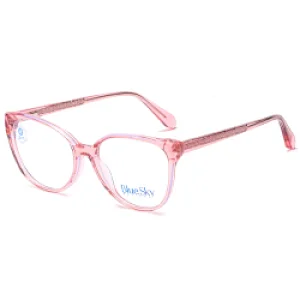 In Stock Bluelight Blocking Glass Frame Optical Eyewear Man Wholesale Lens Colorful Fashion 2021 Big Acetate Eyeglass