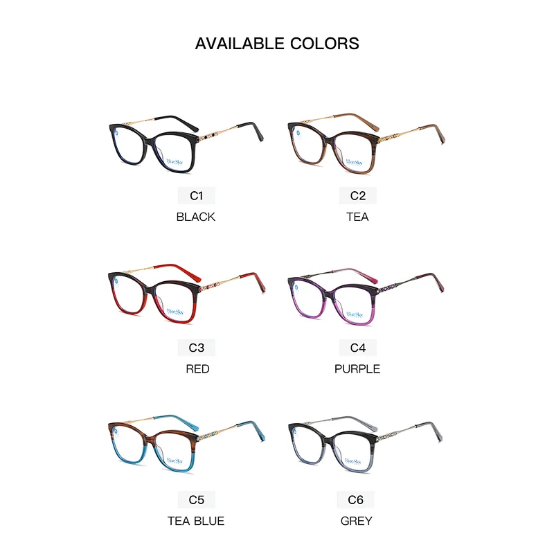Titanium eyeglass frames blue light filter glasses fashion optical frame eyeglasses