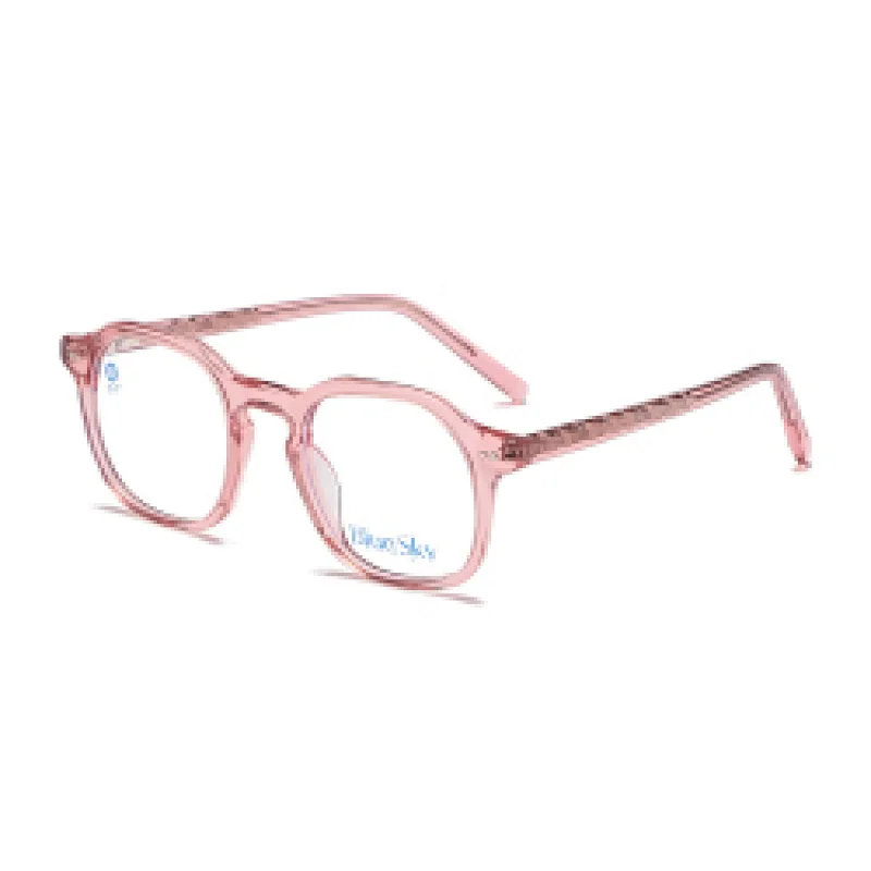 Wholesale acetate metal computer optical glasses frames unisex anti blue light  eyeglasses
