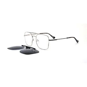 New Product Metal Bar Polarized Frame Kid Outdoor Glass Clip Stainless Steel Sunglass