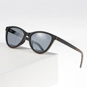 Multi-wood frame brand designer sunglasses polarized cat eye custom sun glasses