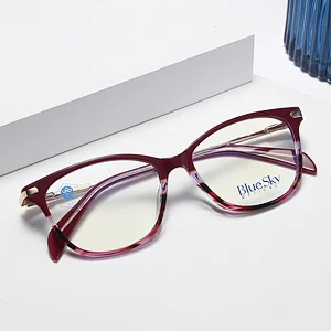 Hot selling adults block blue light acetate eyewear optical frame glasses