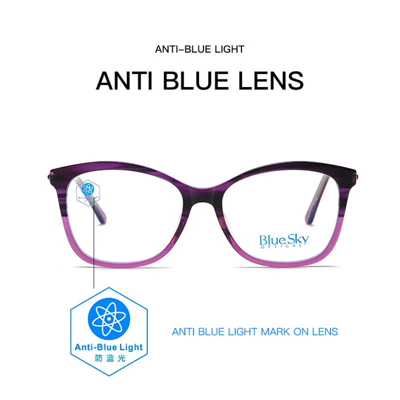 Titanium eyeglass frames blue light filter glasses fashion optical frame eyeglasses