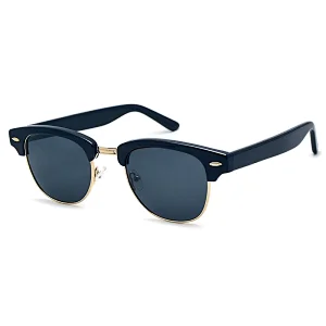 Men Women Acetate Half Rim Frames Flexible Hinge Metal Polarized Luxury Sunglasses