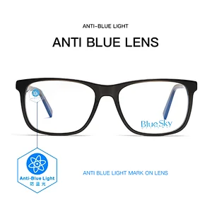 Popular Design Hot Selling Summer Newest In Wholesale Eyeglass Adult Blue Light Glass Acetate With Metal Temple Eyewear