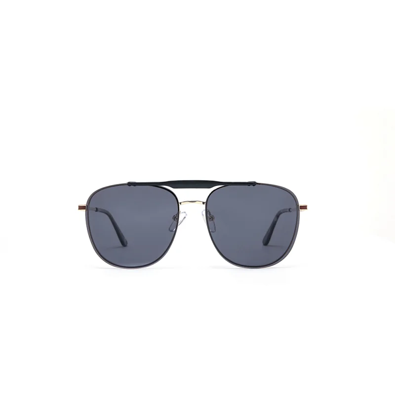 Genuine Aviation Metal Square Gold Big Sun Glass Man And Lady Trendy Woman Shade Polarized Clip Stainless Steel Sunglass