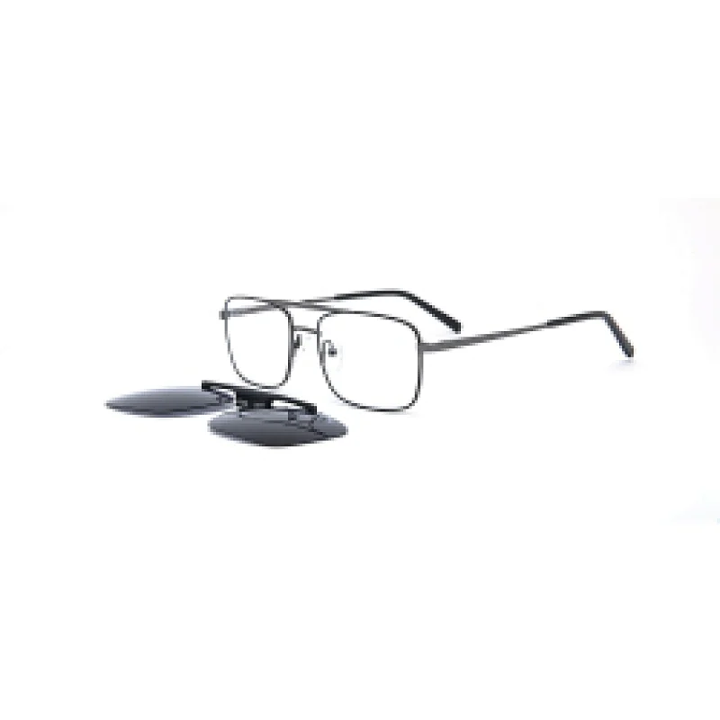 Fashion Polarized Metal Frame Luxury Bar Clip Stainless Steel Sunglass