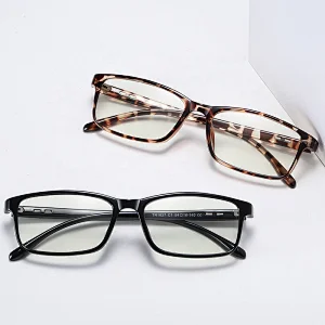 Unique fashion square shape eyeglasses TR optical frames anti bluelight