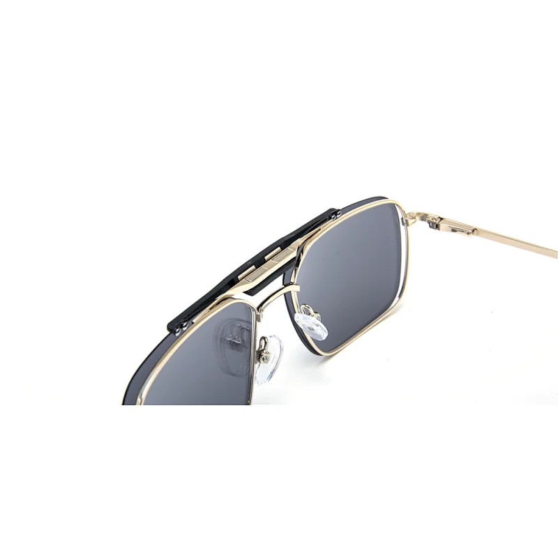 New Design Metal Frame Polarized Luxury Bar Clip Stainless Steel Sunglass