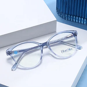 High Quality Popular Simple Acetate Unisex Blue Light Blocking Glasses Frame