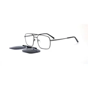 New Design Metal Frame Polarized Luxury Bar Clip Stainless Steel Sunglass