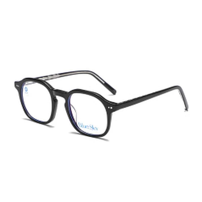 Wholesale acetate metal computer optical glasses frames unisex anti blue light  eyeglasses