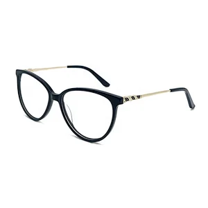 New Trendy Popular Eyeglass Frame Branded Vintage Eyewear Glasses For Women