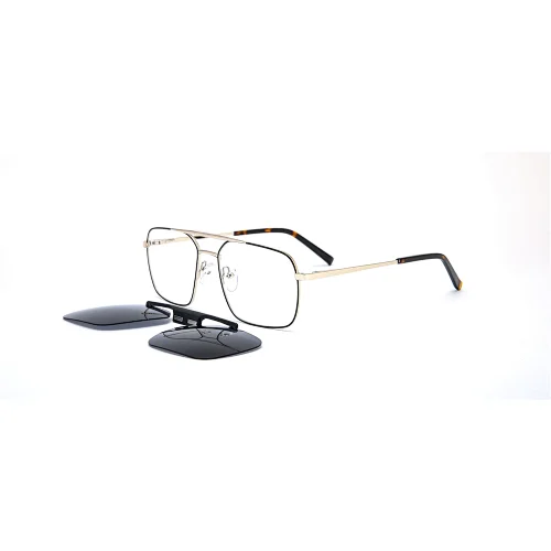 New Design Metal Frame Polarized Luxury Bar Clip Stainless Steel Sunglass
