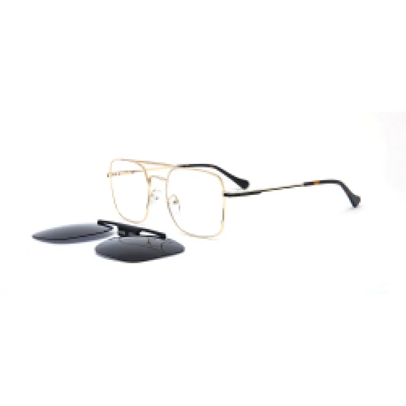 New Product Metal Bar Polarized Frame Kid Outdoor Glass Clip Stainless Steel Sunglass