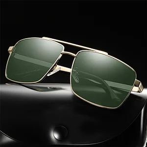 Wholesale classic sunglasses polarized lenses metal frame Retro men's sun glasses