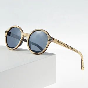 Wholesale new arrival custom sunglasses multi-wood round sun glasses