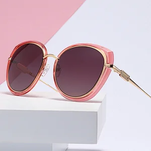 Top fashion polarized sun glasses custom metal adult custom sunglasses