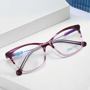 Men metal glasses blue blocker glasses frame optical eyeglasses