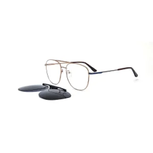 Genuine Aviation Metal Square Gold Big Sun Glass Man And Lady Trendy Woman Shade Polarized Clip Stainless Steel Sunglass