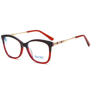 Titanium eyeglass frames blue light filter glasses fashion optical frame eyeglasses