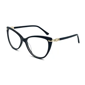 Wholesale custom woman acetate optical eyewear glasses frame in style