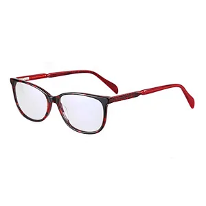 2020 colorful translucent acetate women optical frame eyeglass for sale