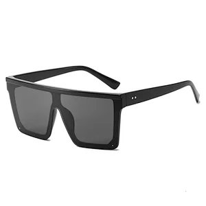 Custom LOGO men women pc frame square oversized uv400 fashion sunglasses
