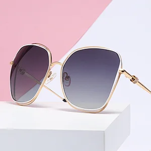 Personalized metal frame sun glasses polarized sunglasses with custom logo