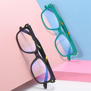 Multi-color children optical eyewear frame anti blue light TR90 eye glasses for kids