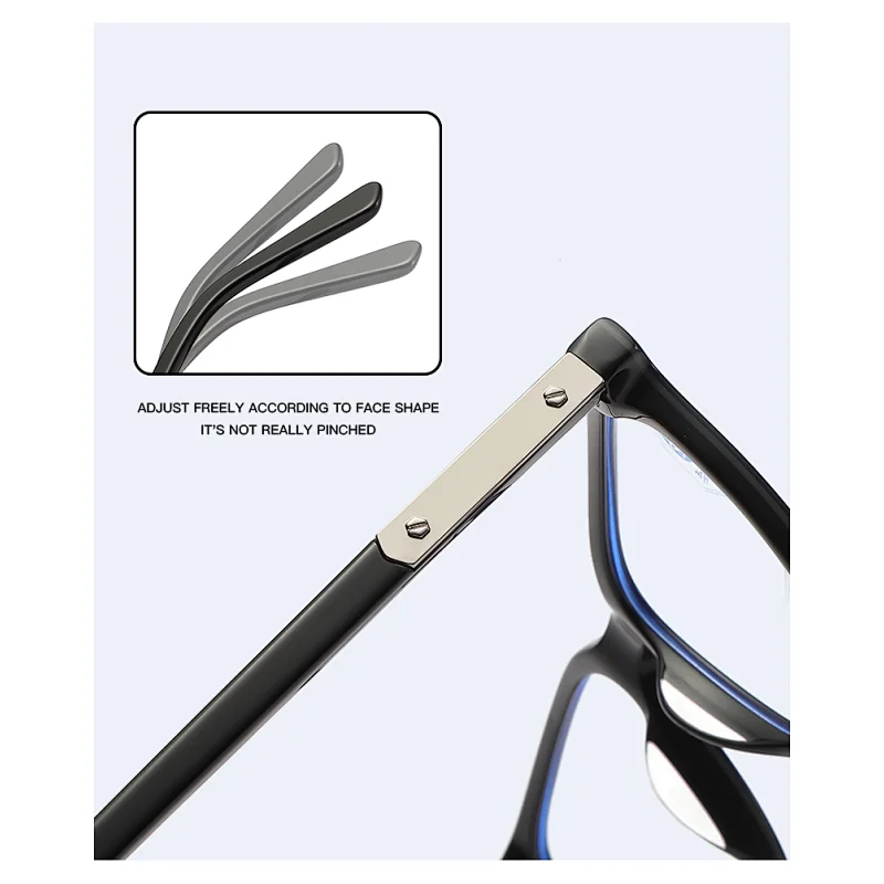 Hot Selling Custom Eyeglass Frame Man Metal All Face Acuvue No Prescription Acetate Eyewear