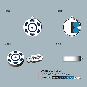 New Design 2D Shape Fancy USB Flash Drive