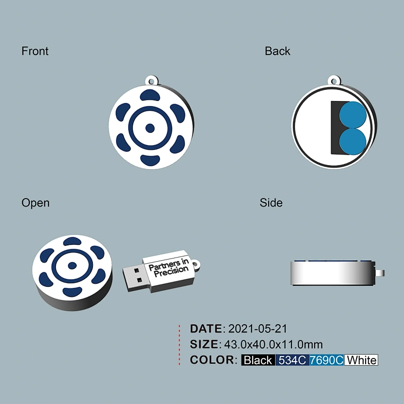 New Design 2D Shape Fancy USB Flash Drive
