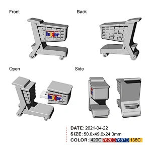3D Custom Container Design Rubber USB Flash Drive