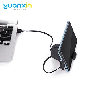 Retract Charging Cable with phone stand