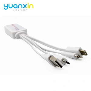 Custom Doming 4 in 1 TPE usb cable