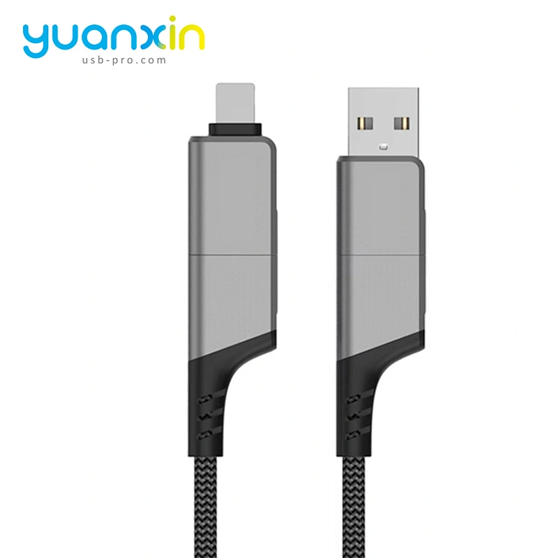 3A fast Aluminum alloy + braided charging cable