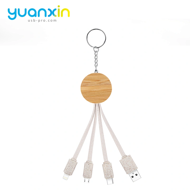 Eco keychain usb cable
