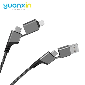 3A fast Aluminum alloy + braided charging cable
