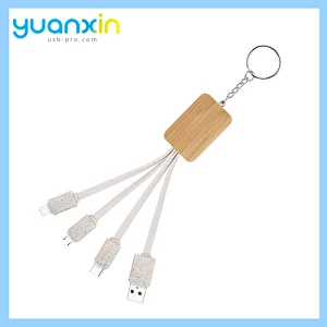 Eco keychain usb cable