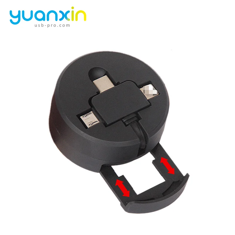 Retract Charging Cable with phone stand