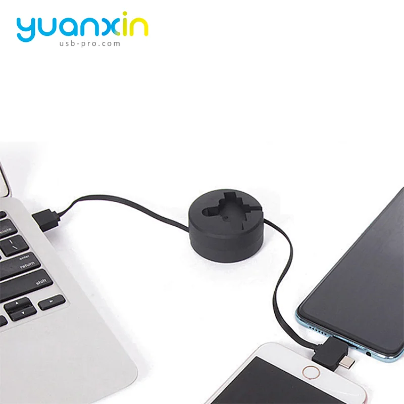 Retract Charging Cable with phone stand
